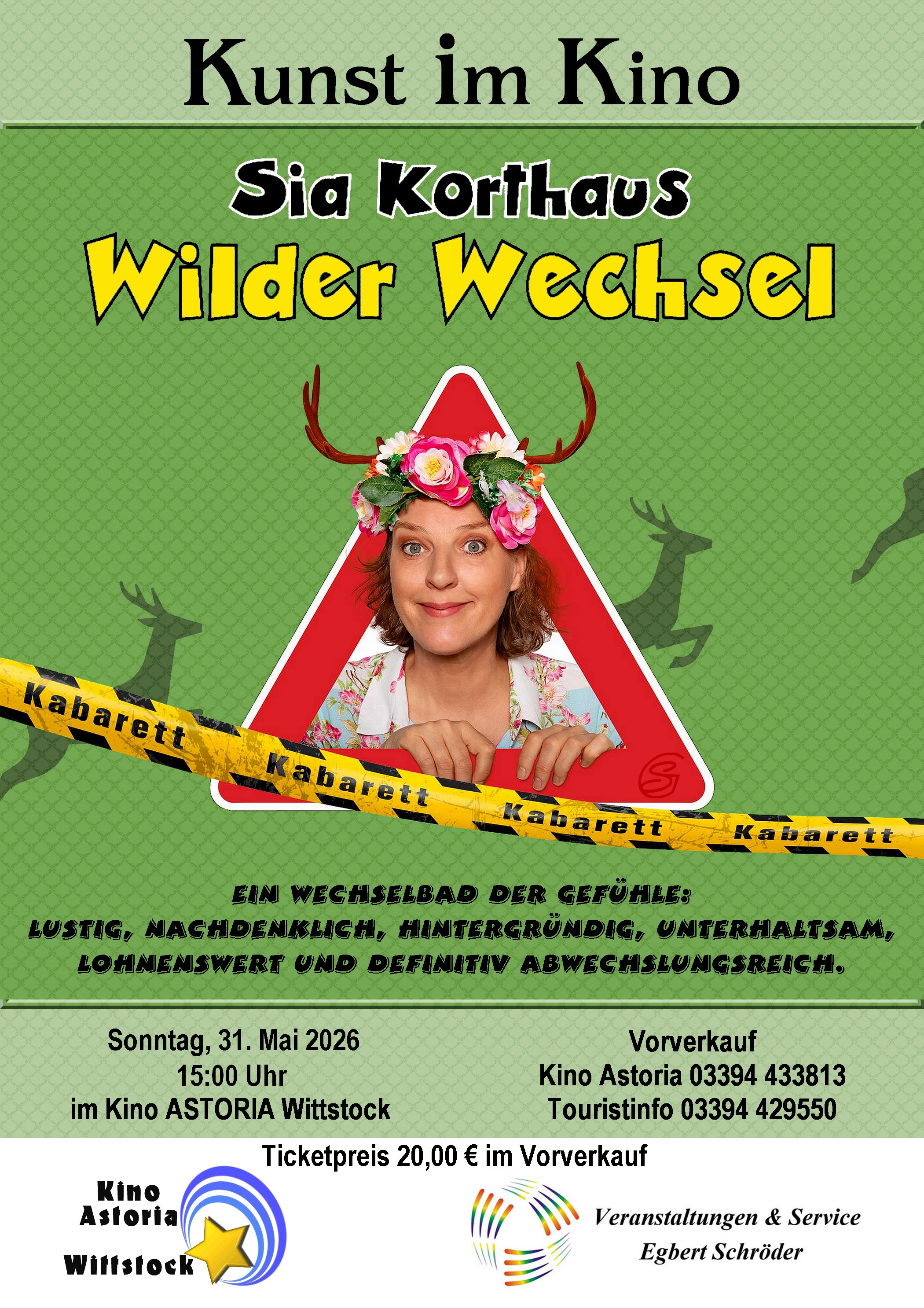 Wilder Wechsel   Solokabarett mit Sia Korthaus